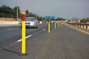 temporary road safety barrier